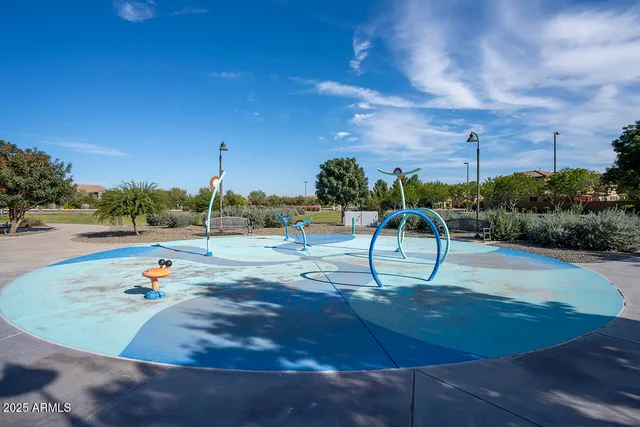 a park view with a bench