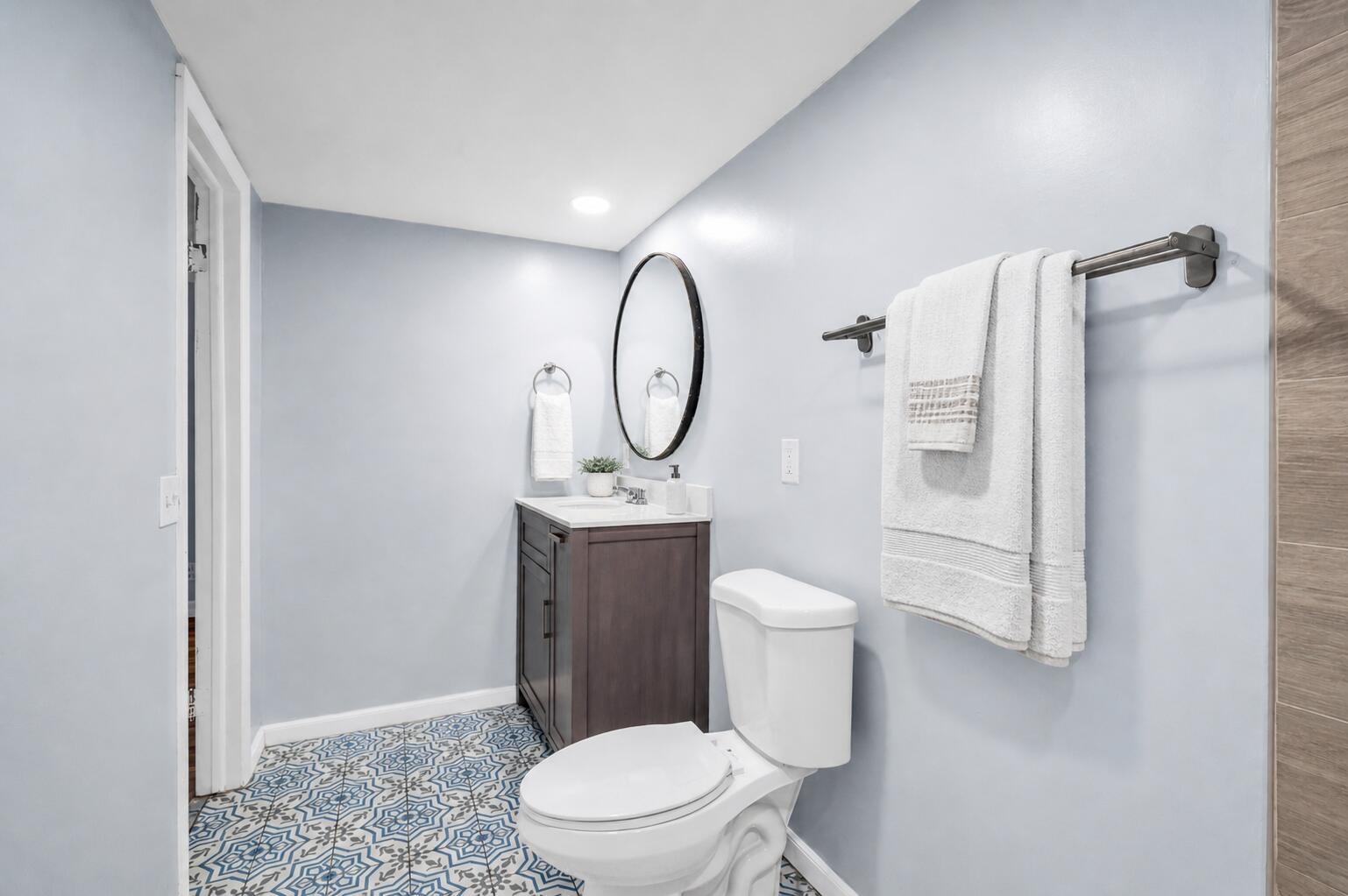 4734 Jefferson Street Hollywood, FL 33021 - Photo 58 of 68 a bathroom with a toilet sink vanity and shower