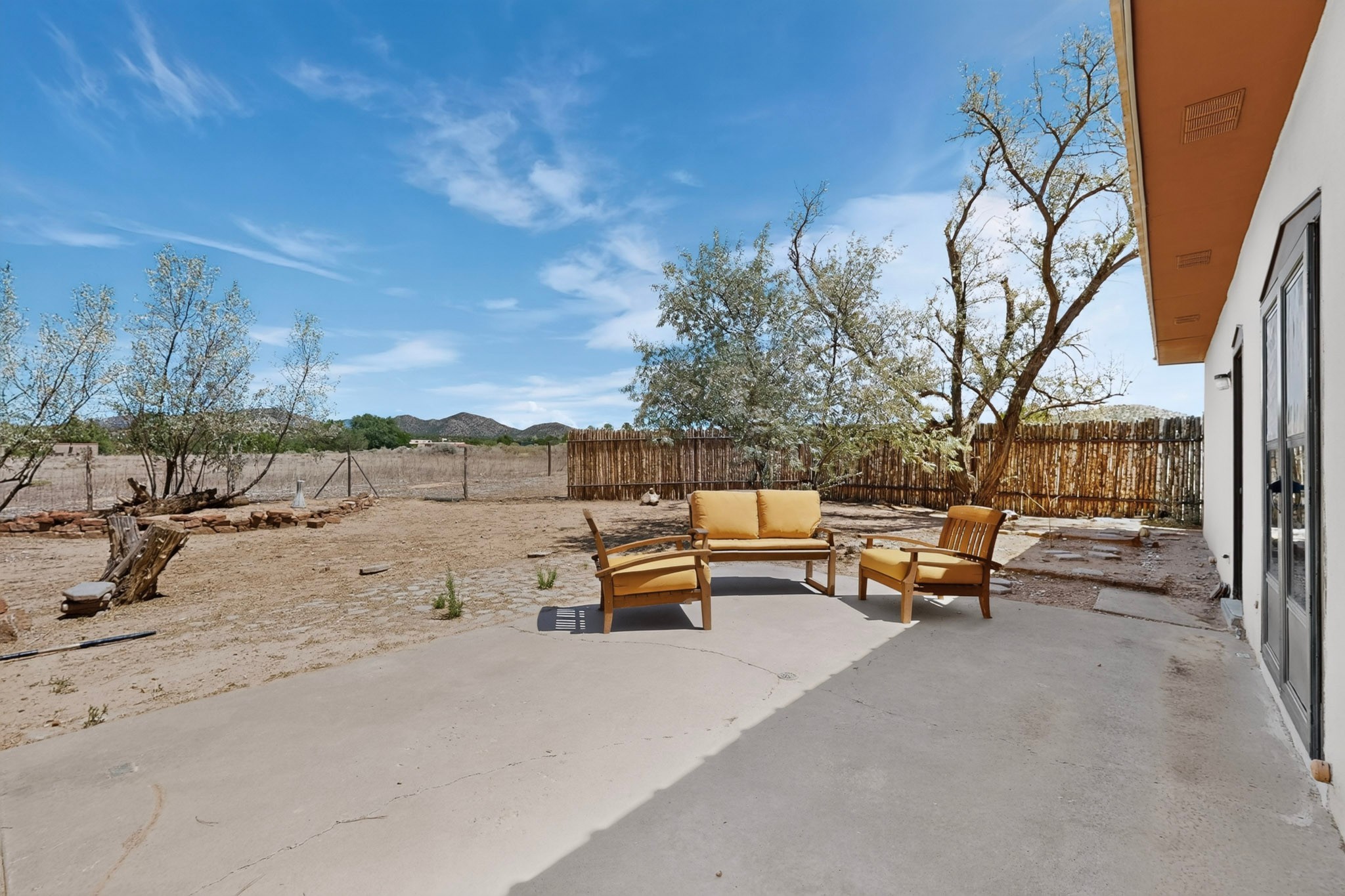 2 Torneo Road Santa Fe, NM 87508 - Photo 32 of 42 Back Patio , a blank slate for your gardening vision