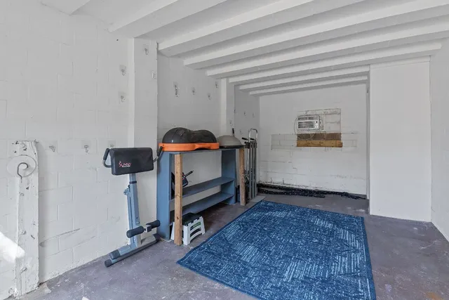 a view of workspace with a window