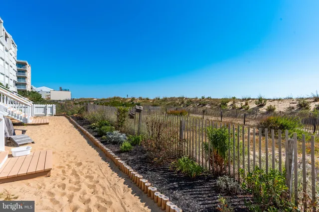 a view of a balcony with an outdoor space