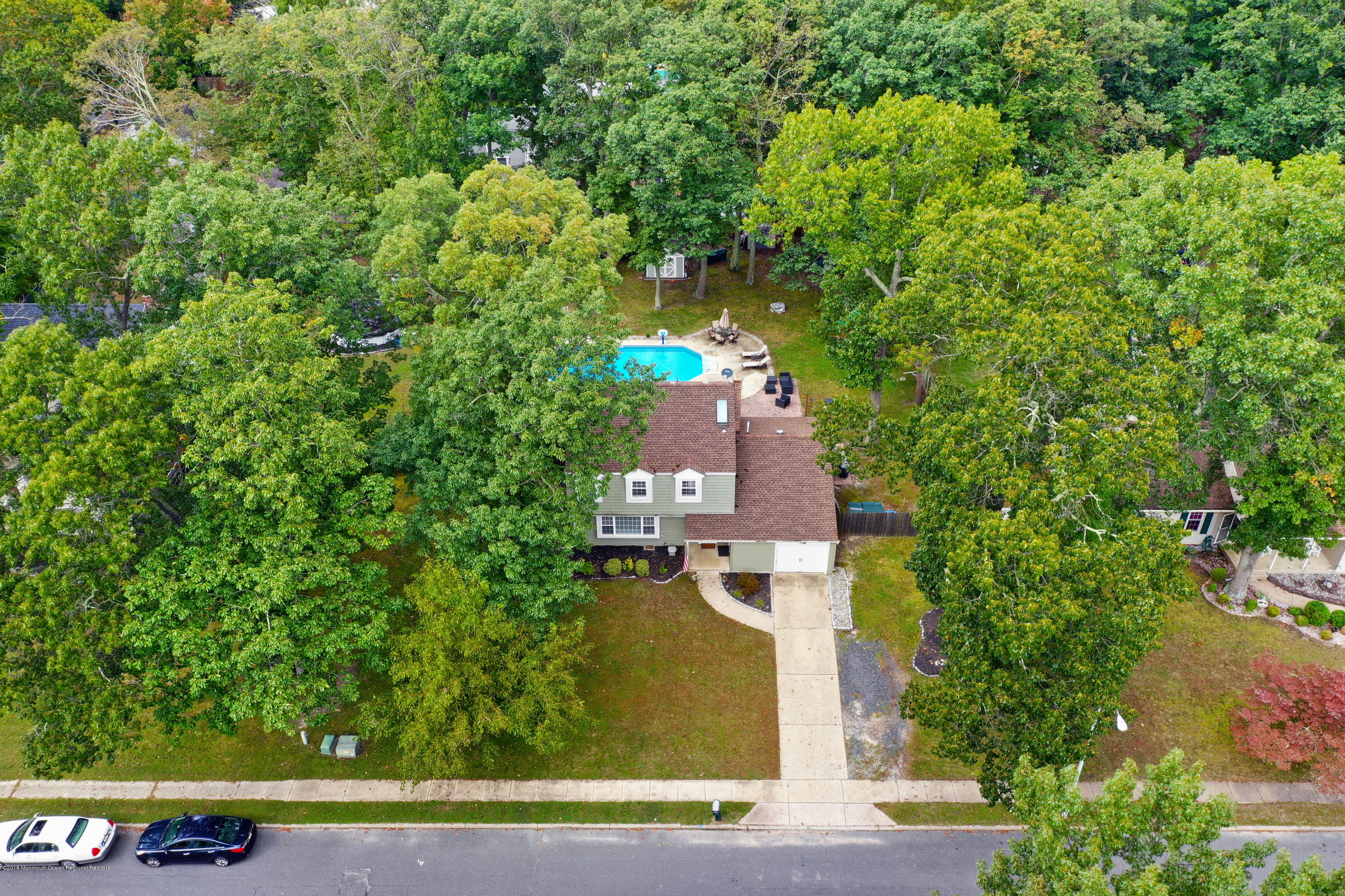 4 Ashford Road Jackson, NJ 08527 - Photo 3 of 44 an aerial view of a house with a yard