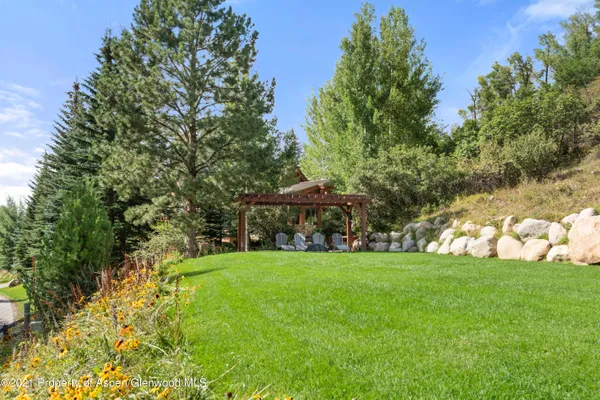 a view of a garden