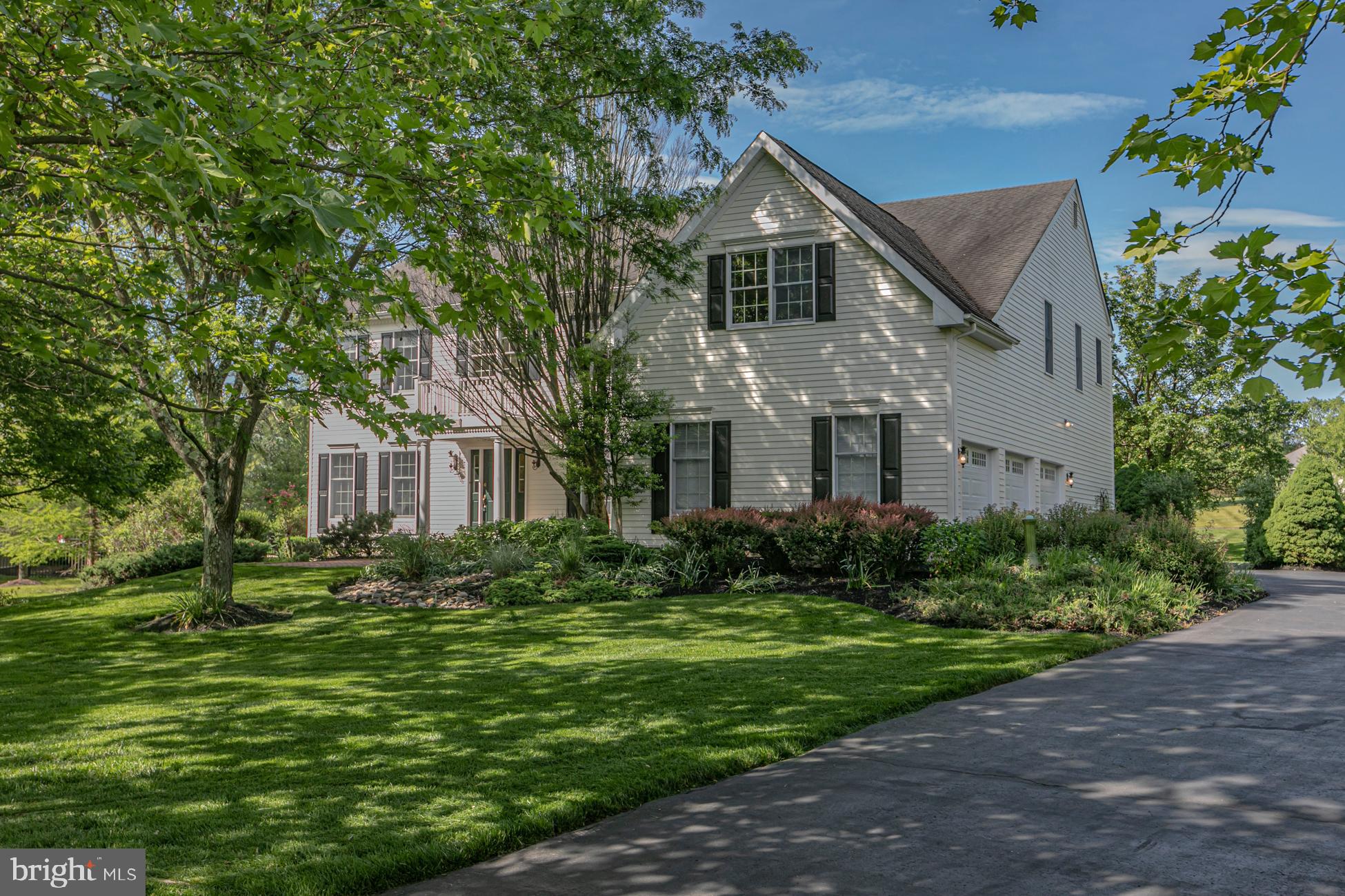 173 Christopher Drive Princeton, NJ 08540 - Photo 3 of 51 Front exterior showing 3-car side entrance garage
