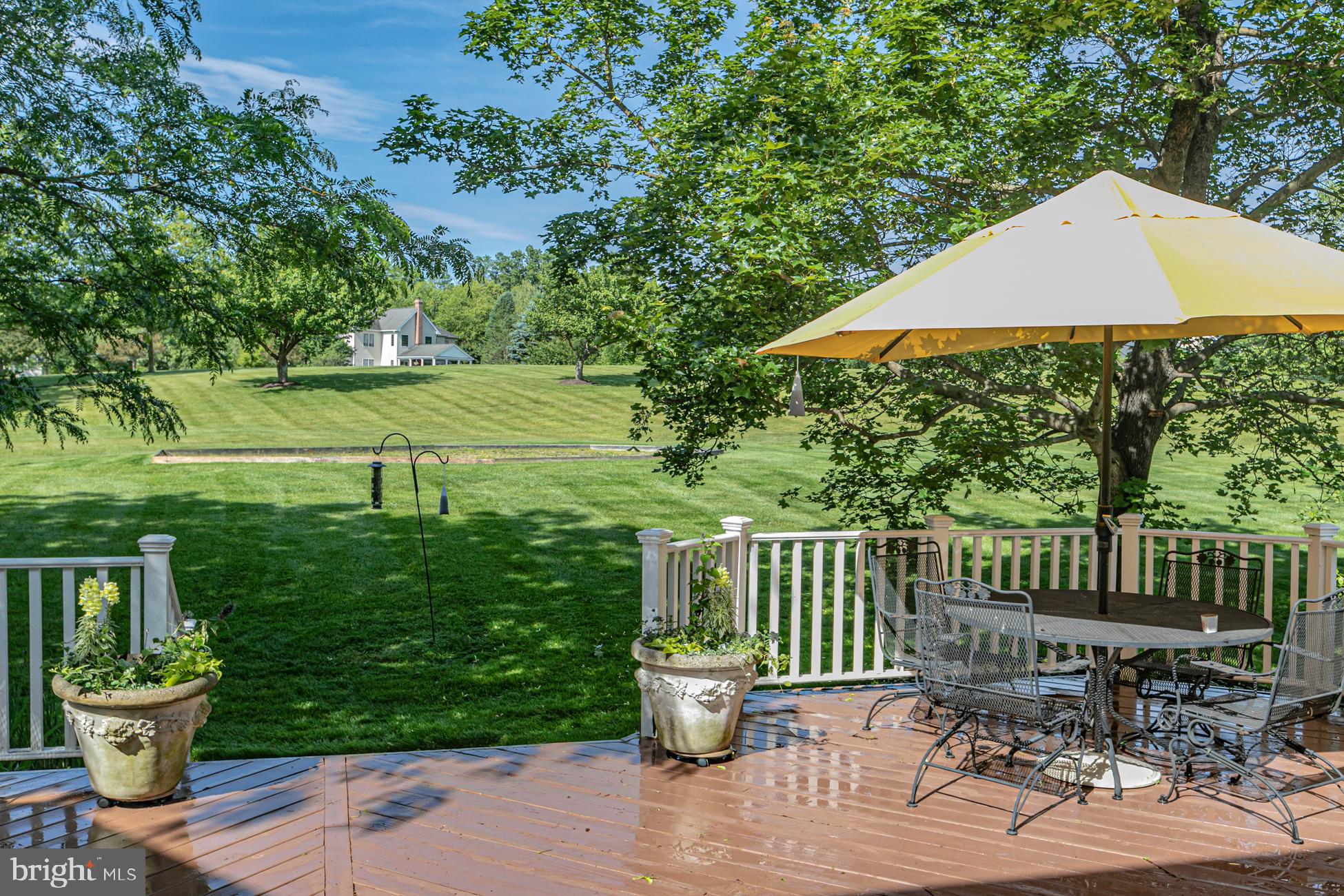 173 Christopher Drive Princeton, NJ 08540 - Photo 5 of 51 View of deck, backyard and openspace beyond