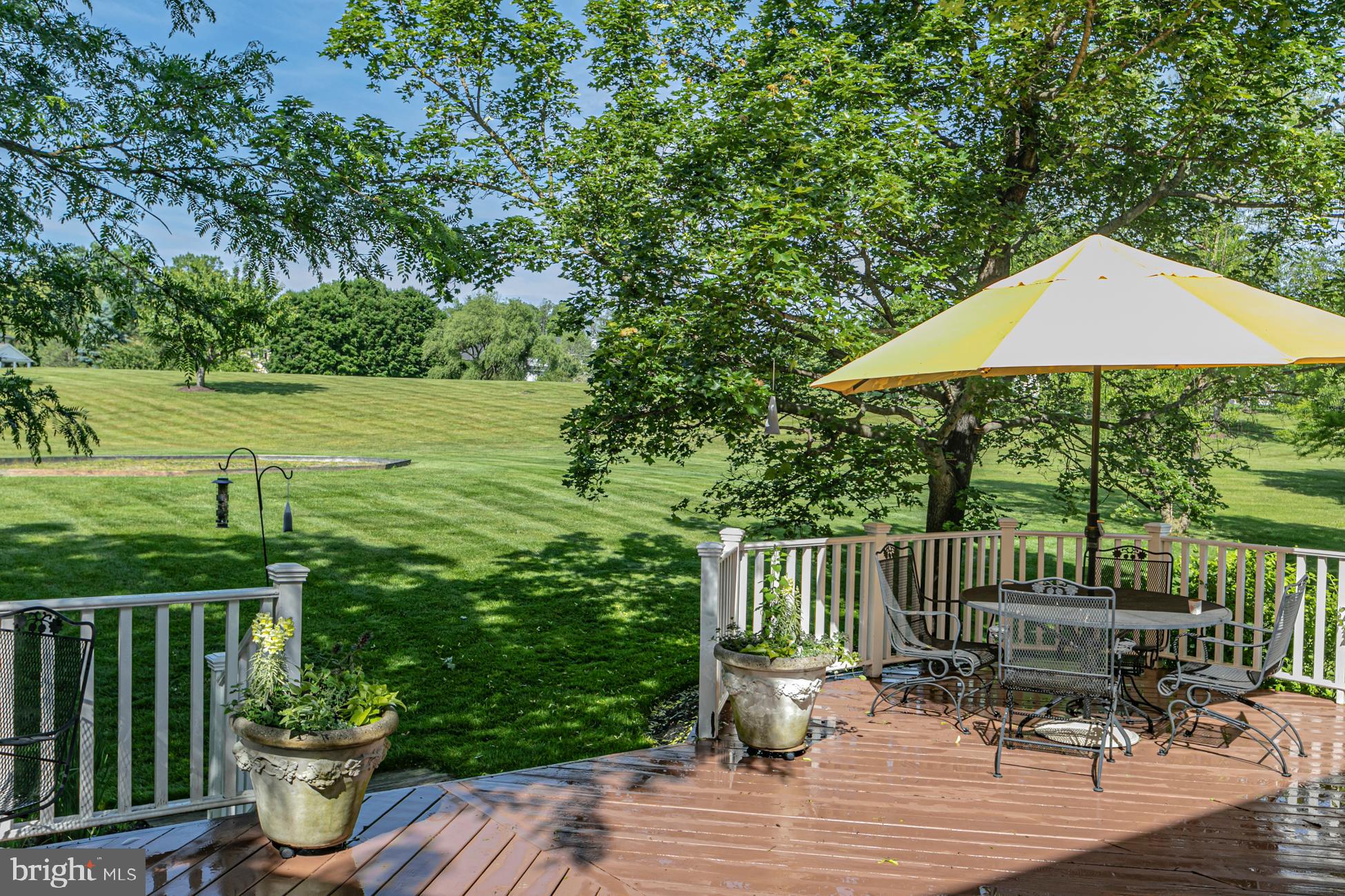 173 Christopher Drive Princeton, NJ 08540 - Photo 6 of 51 View of deck, backyard and openspace beyond