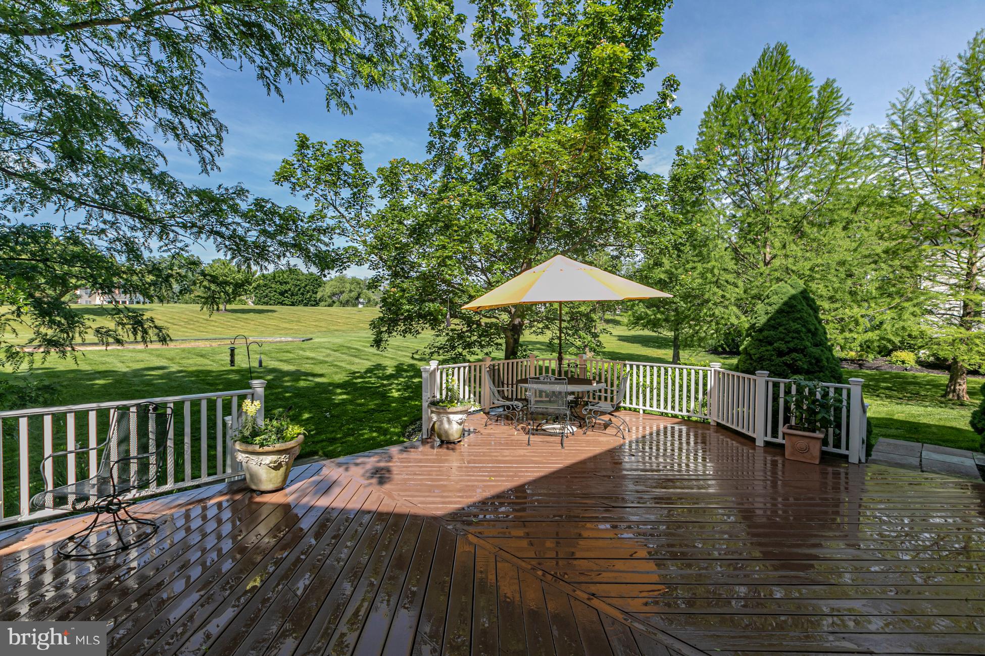 173 Christopher Drive Princeton, NJ 08540 - Photo 7 of 51 View of deck, backyard and openspace beyond