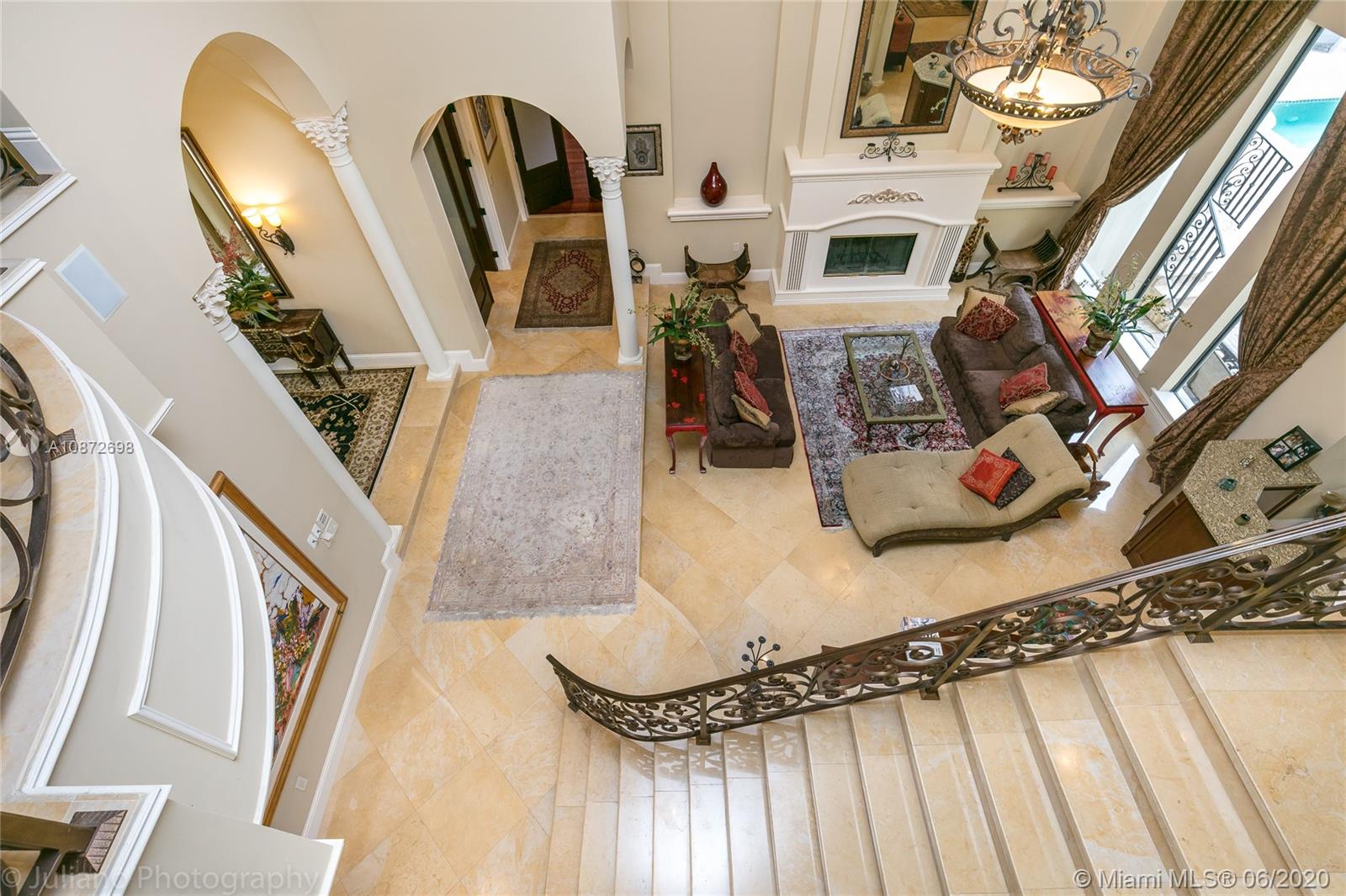 19141 North Bay Road Sunny Isles Beach, FL 33160 - Photo 24 of 42 a view of living room with furniture and fireplace