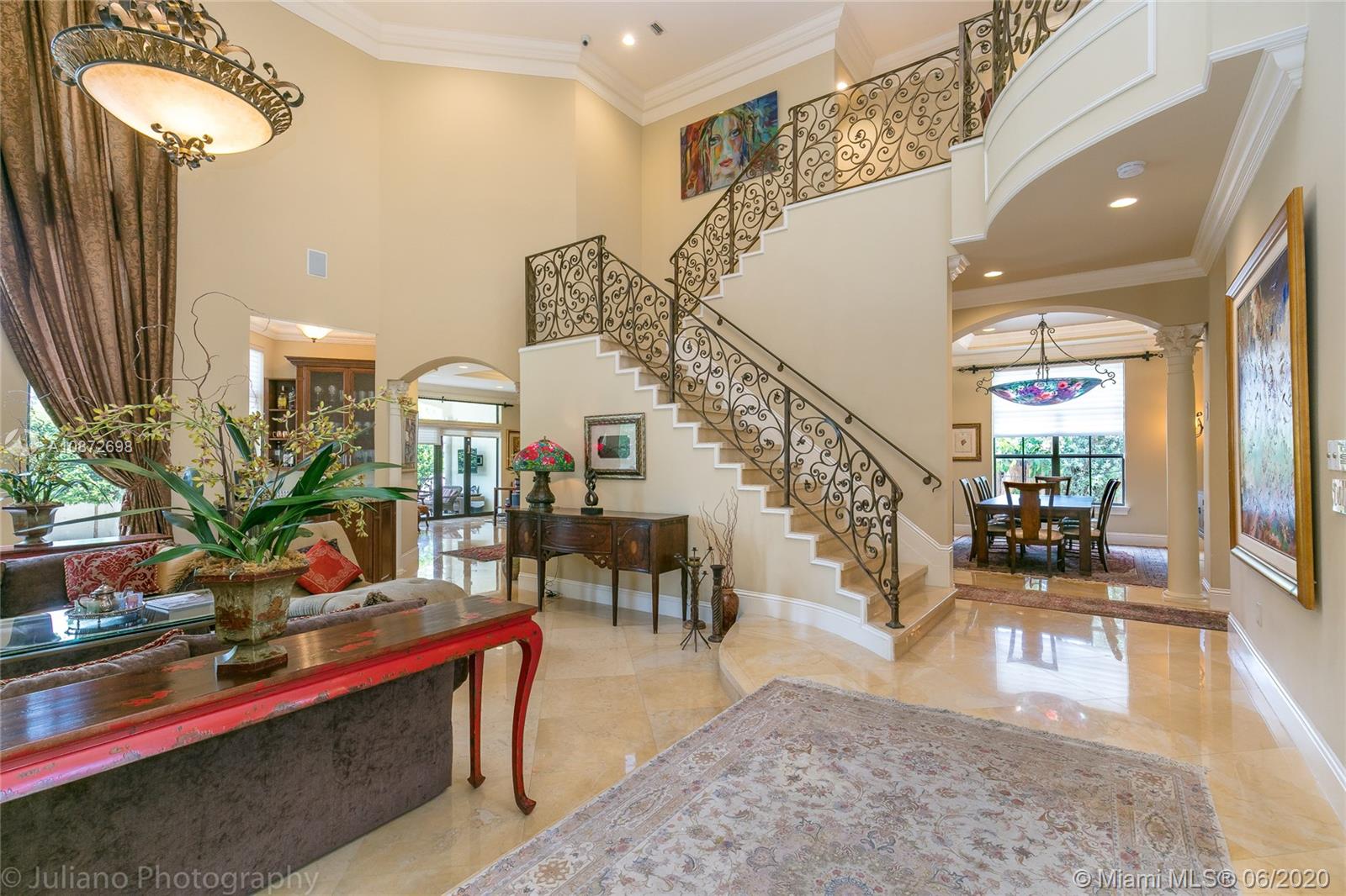 19141 North Bay Road Sunny Isles Beach, FL 33160 - Photo 7 of 42 a living room with furniture and a potted plant