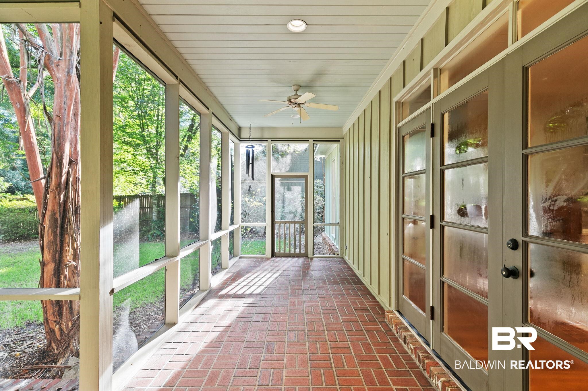 202 Beall Lane Daphne, AL 36526 - Photo 34 of 46 Unfurnished sunroom with ceiling fan