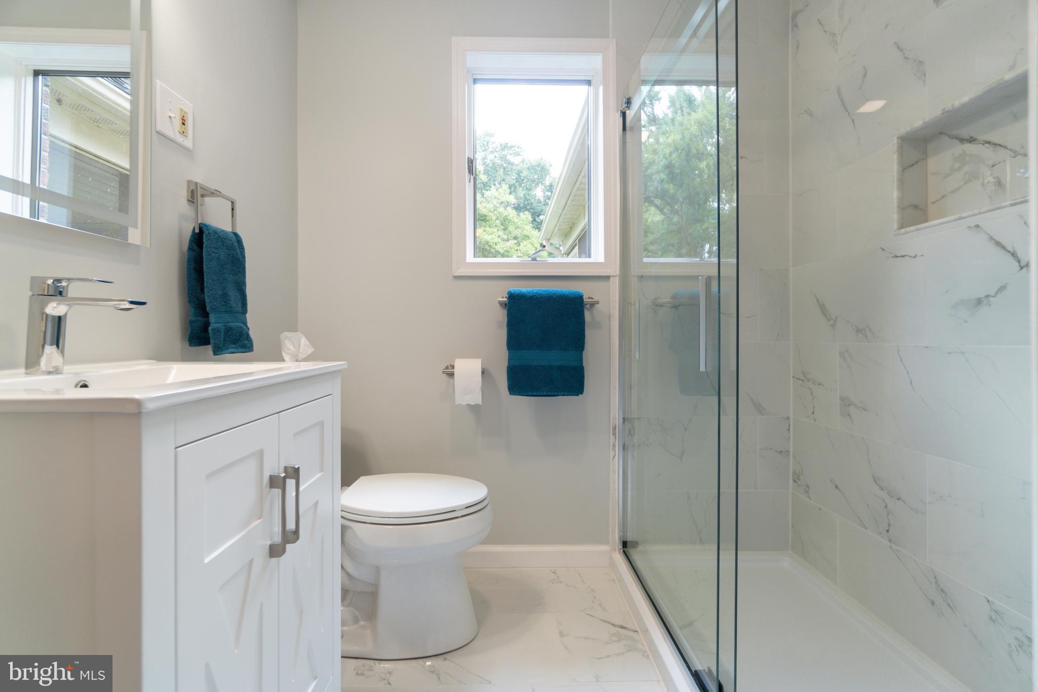 14612 Fairacres Road Silver Spring, MD 20905 - Photo 12 of 53 a bathroom with a sink toilet and shower