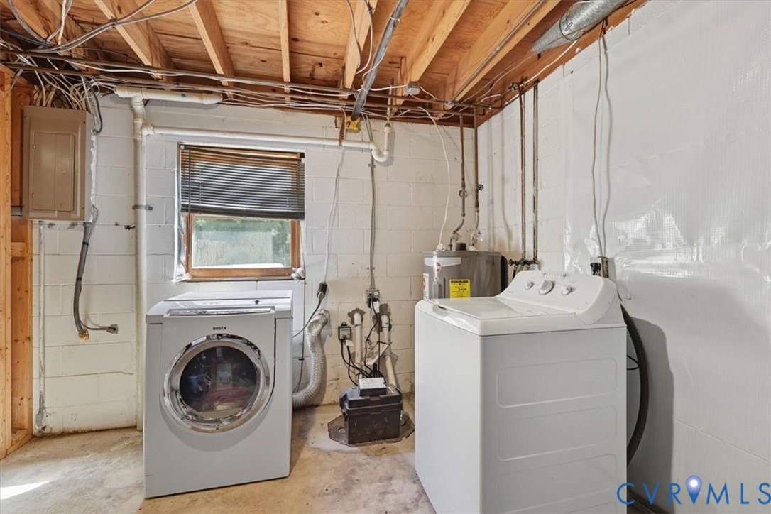 237 Craddock Street Boydton, VA 23917 - Photo 26 of 41 Laundry room with separate washer and dryer, elect