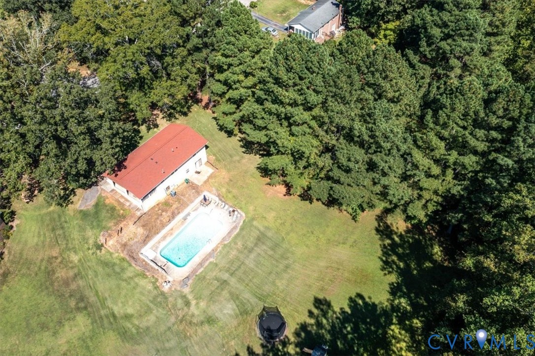 237 Craddock Street Boydton, VA 23917 - Photo 34 of 41 View from above of property with a pool area and a