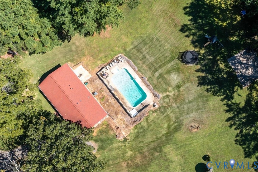 237 Craddock Street Boydton, VA 23917 - Photo 36 of 41 Drone / aerial view of a pool