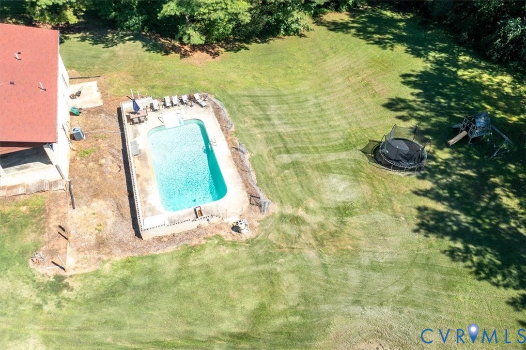 237 Craddock Street Boydton, VA 23917 - Photo 37 of 41 Drone / aerial view of a pool