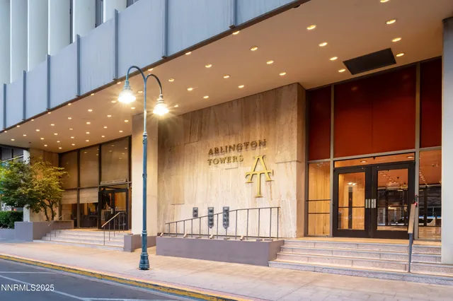 a view of a building stairs