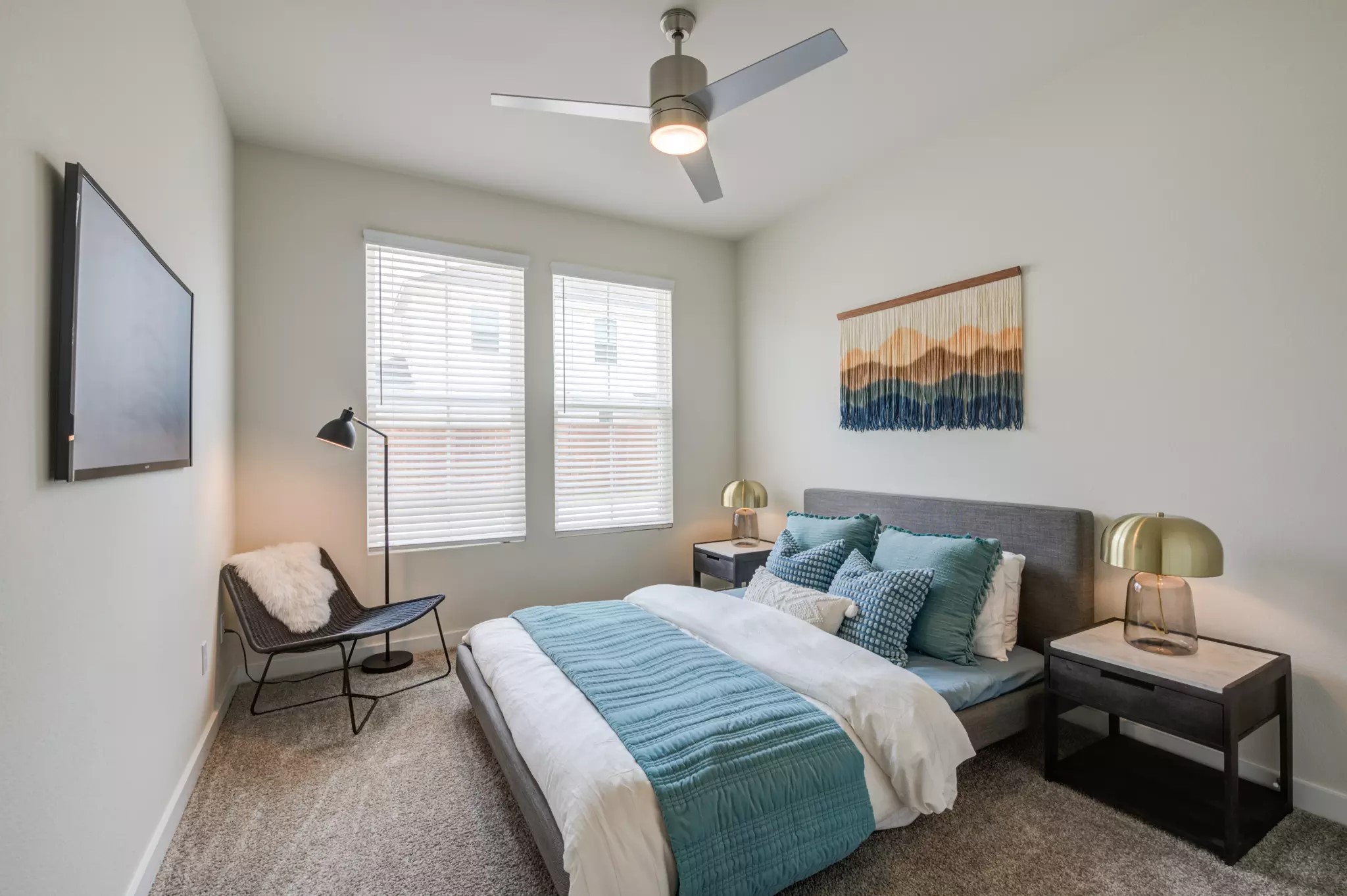 801 Bluestem Way, Unit 102S Cedar Hill, TX 75104 - Photo 5 of 10 a bedroom with a bed chair and window