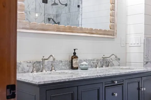 a view of a backyard of a house