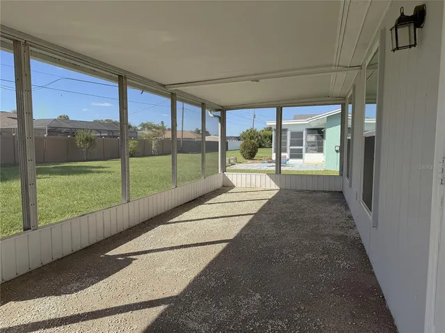 a view of outdoor space with seating area