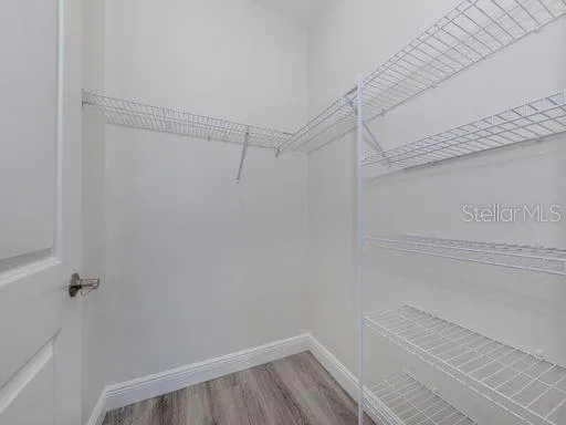 a view of a walk in closet