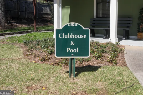 a sign on the side of the building