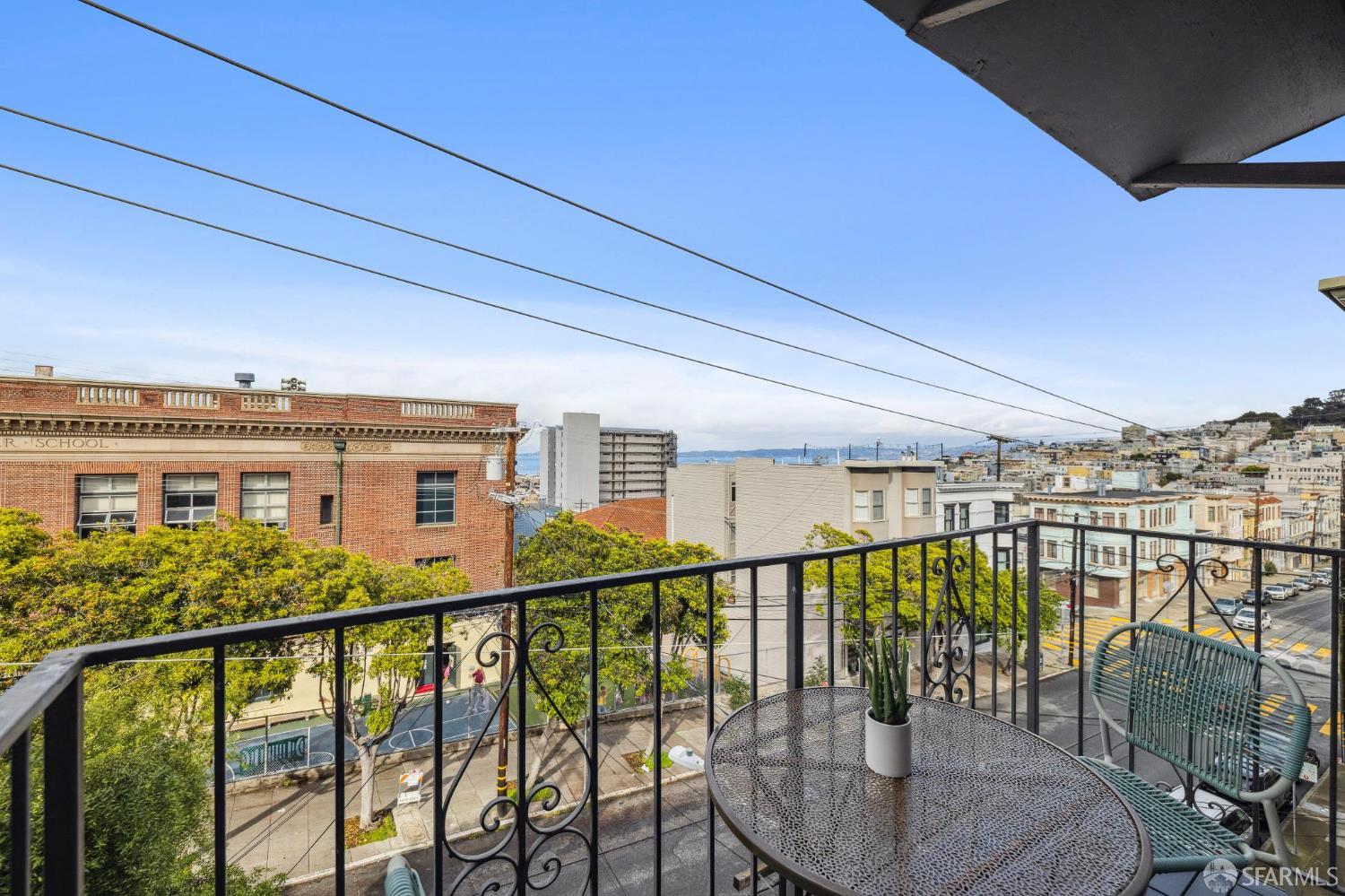 935 Filbert Street, Unit 3 San Francisco, CA 94133 - Photo 18 of 44 a view of a balcony