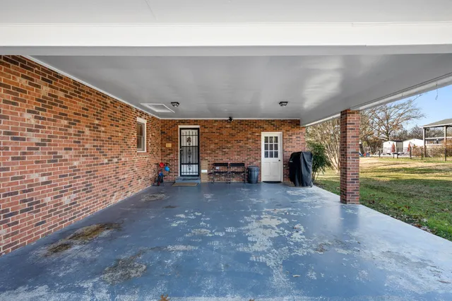 a view of a car garage