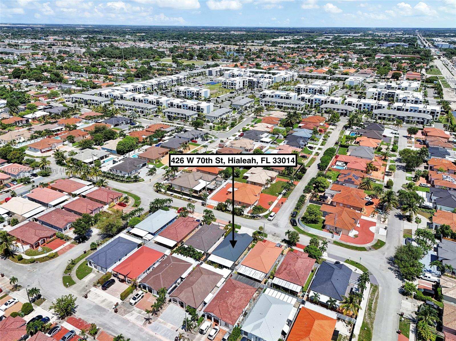 426 West 70th Street Hialeah, FL 33014 - Photo 25 of 26 an aerial view of a city