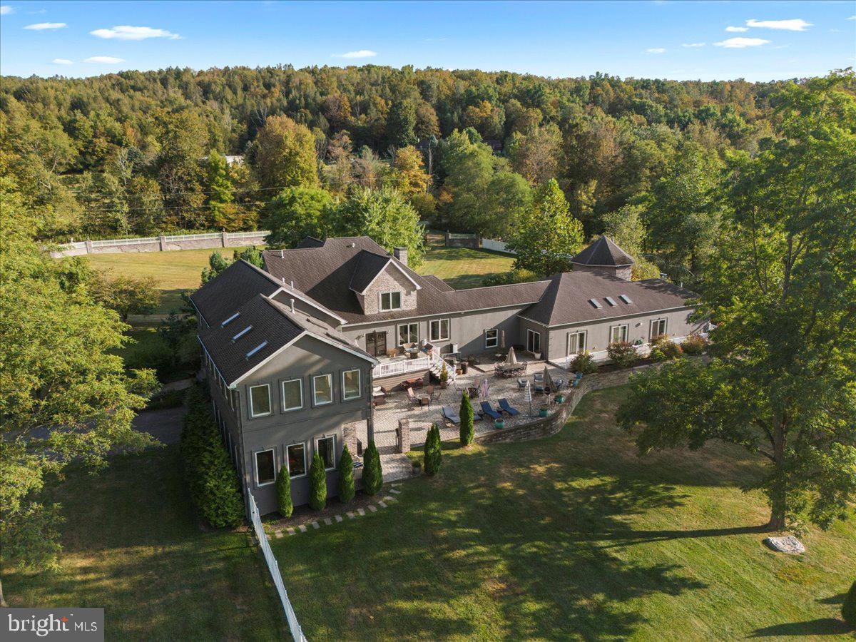 3533 State Rte 2012 Union Dale, PA 18470 - Photo 46 of 57 Rear aerial showcasing terrace and lawn