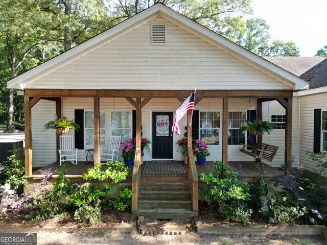 a front view of a house