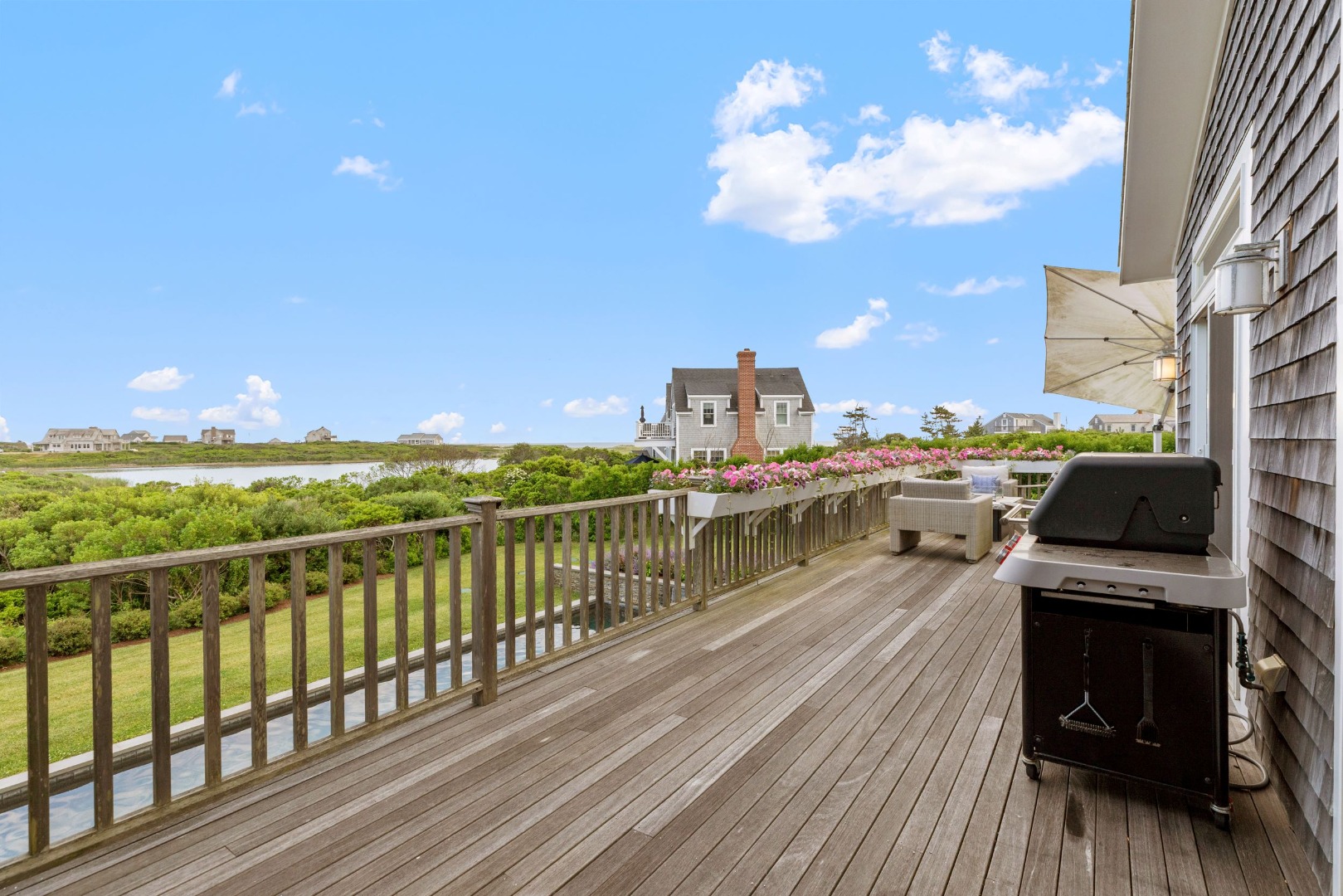 45 Starbuck Road Nantucket, MA 02554 - Photo 15 of 42 a view of balcony with furniture