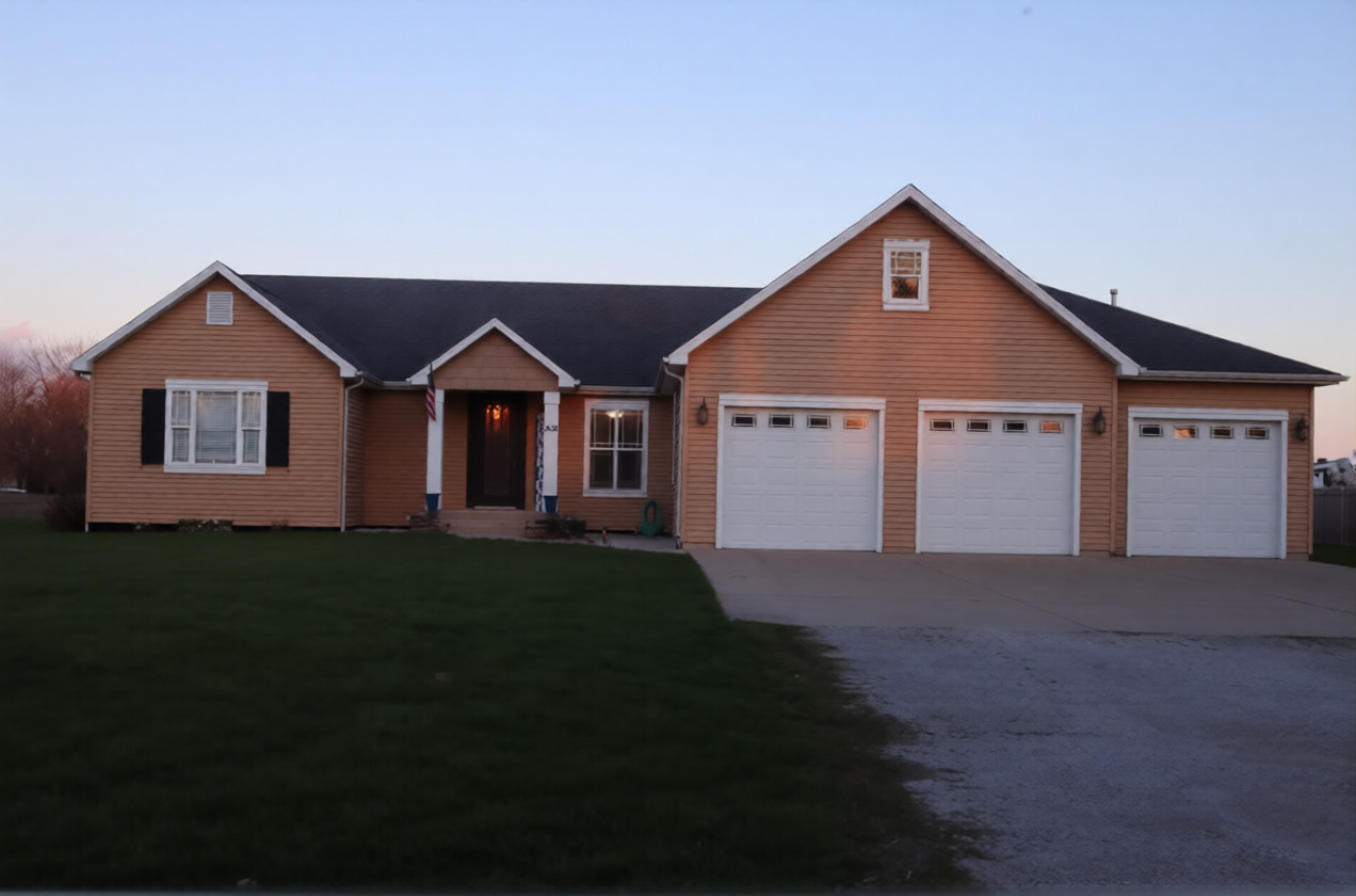 306 South 3rd Street Ashkum, IL 60911 - Photo 1 of 50 a front view of a house with a garden