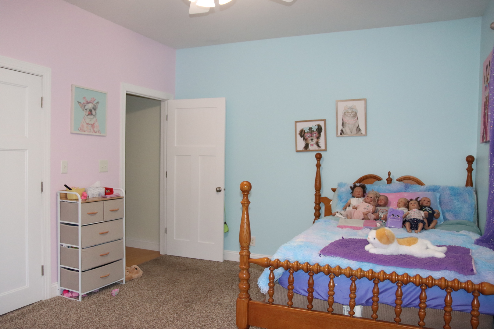 306 South 3rd Street Ashkum, IL 60911 - Photo 33 of 50 a bedroom with a bed and wooden floor