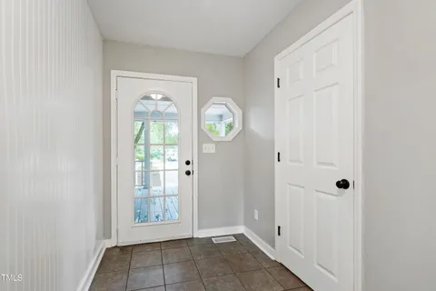 a view of a door of the house