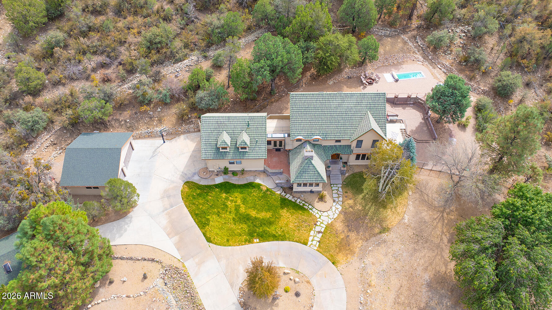 3000 Shadow Valley Ranch Road Prescott, AZ 86305 - Photo 63 of 70 an aerial view of a house with outdoor space