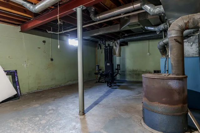 a view of storage and utility room