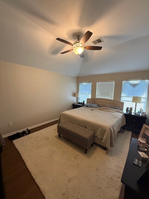 22411 High Point Pines Drive Spring, TX 77373 - Photo 9 of 12 Primary bedroom with ceiling fan. Vinyl tile floor. Plenty of natural lighting.
