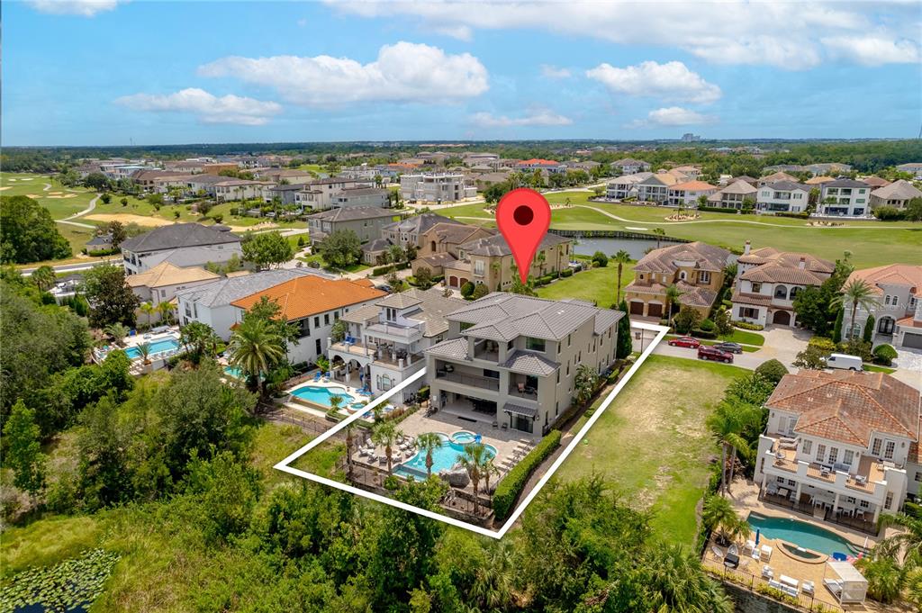 600 Muirfield Loop Reunion, FL 34747 - Photo 91 of 95 an aerial view of a house with a ocean view