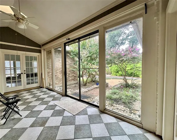 a very nice looking room with a large window