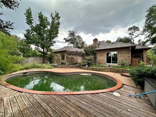 a view of outdoor space yard swimming pool and patio
