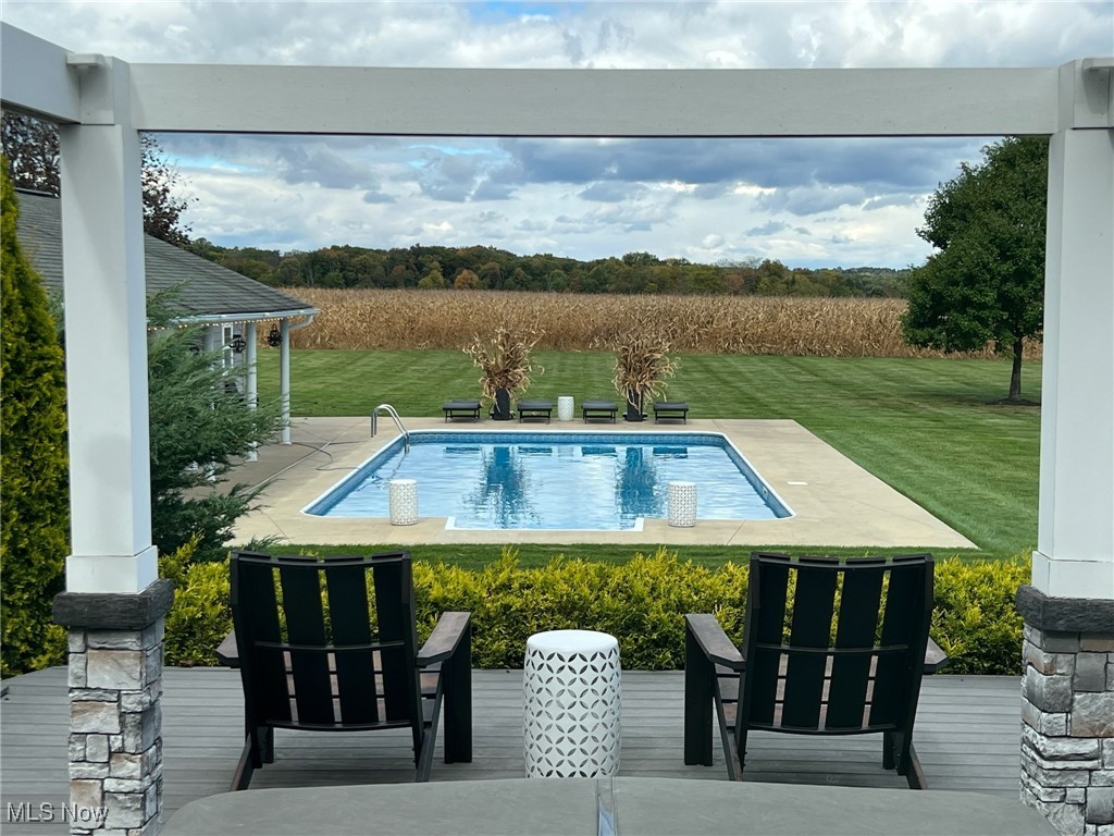 4137 Stimson Road Barberton, OH 44203 - Photo 39 of 45 View of pool and deck from Master Bedroom