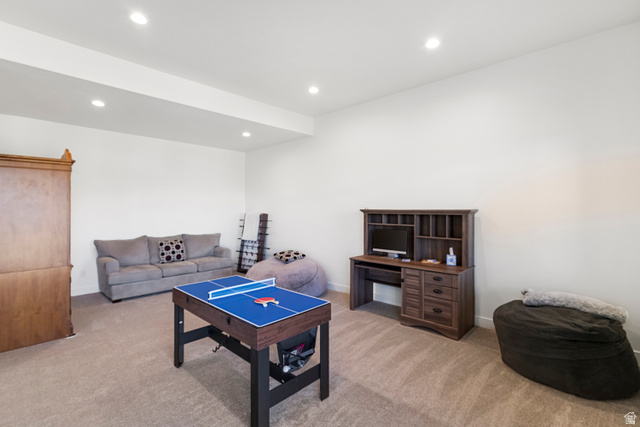851 Grandview Drive Morgan, UT 84050 - Photo 39 of 68 Open concept room with recessed lighting and neutral wall paint