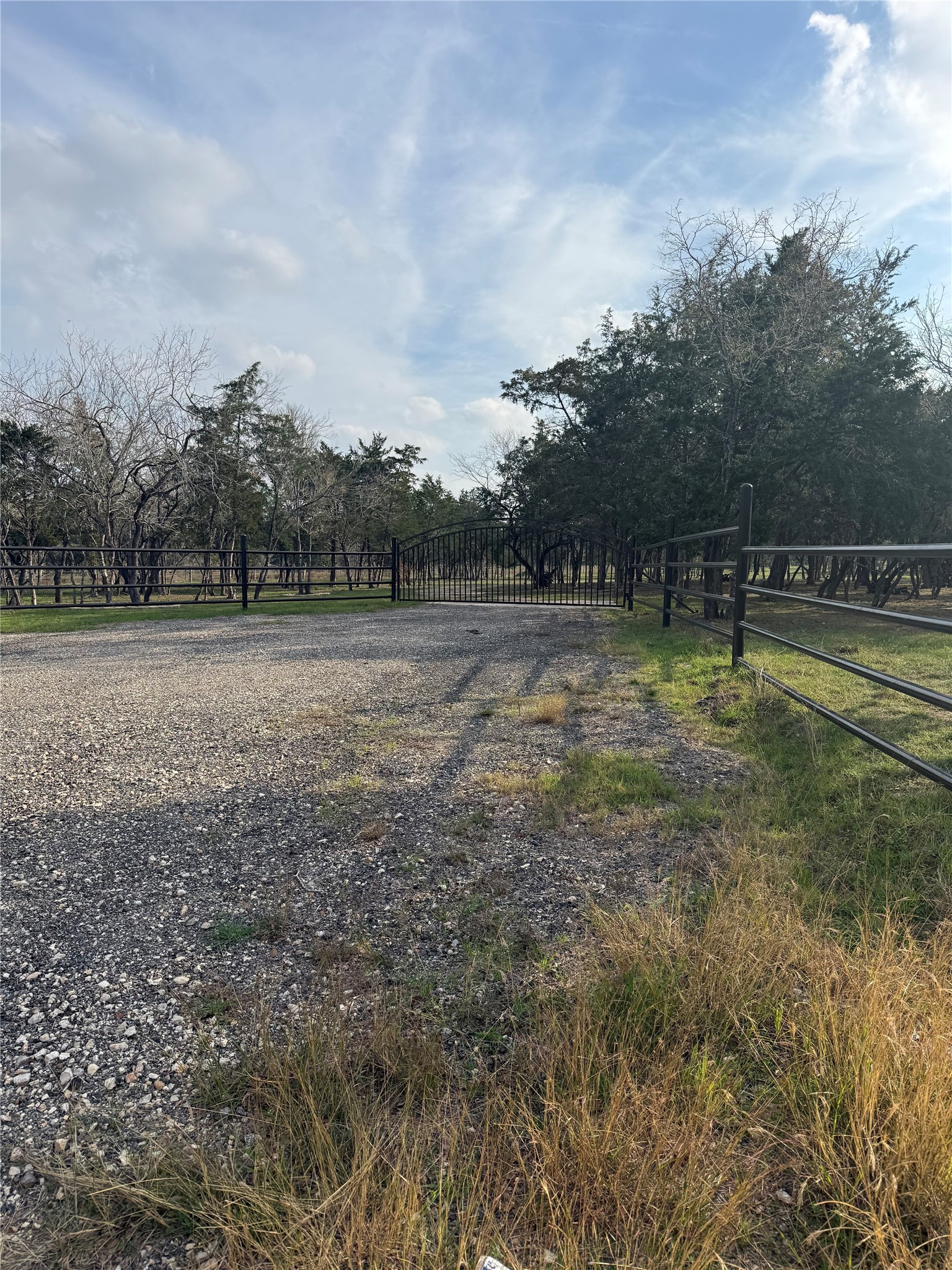 4926 West Old Lockhart Road Muldoon, TX 78949 - Photo 17 of 19 Gated Front Entrance