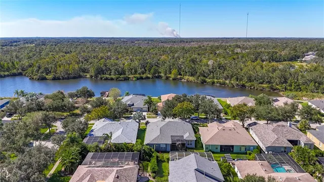 an aerial view of a city with lots of residential buildings