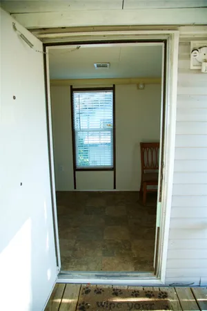 a view of front door