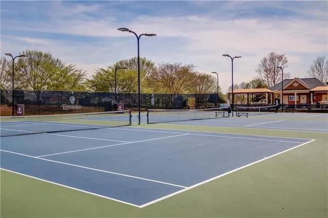a view of a tennis court