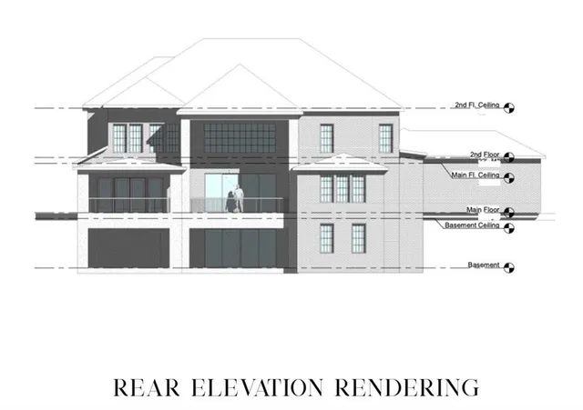 a black and white photo of a house