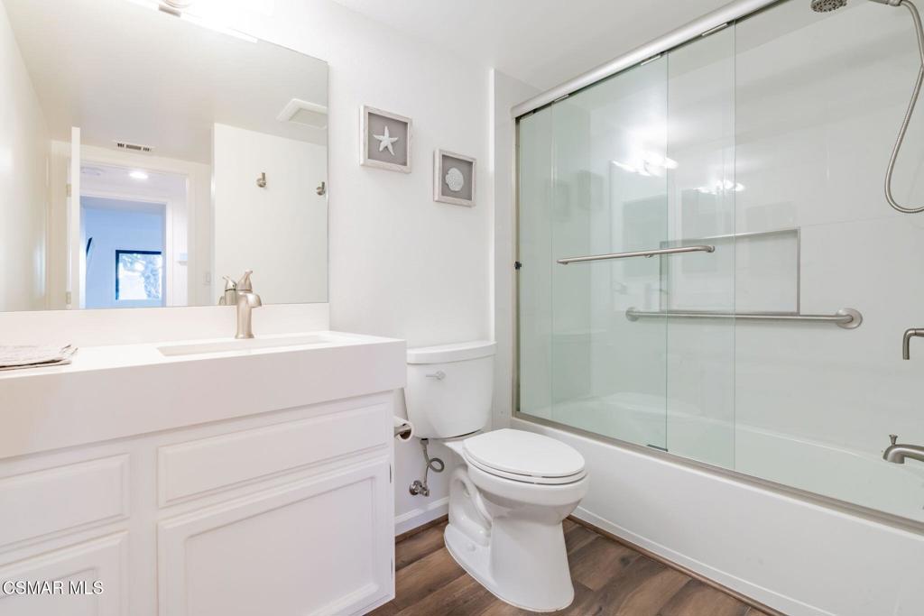 4481 Antigua Way Oxnard, CA 93035 - Photo 33 of 76 a bathroom with a sink a toilet and shower