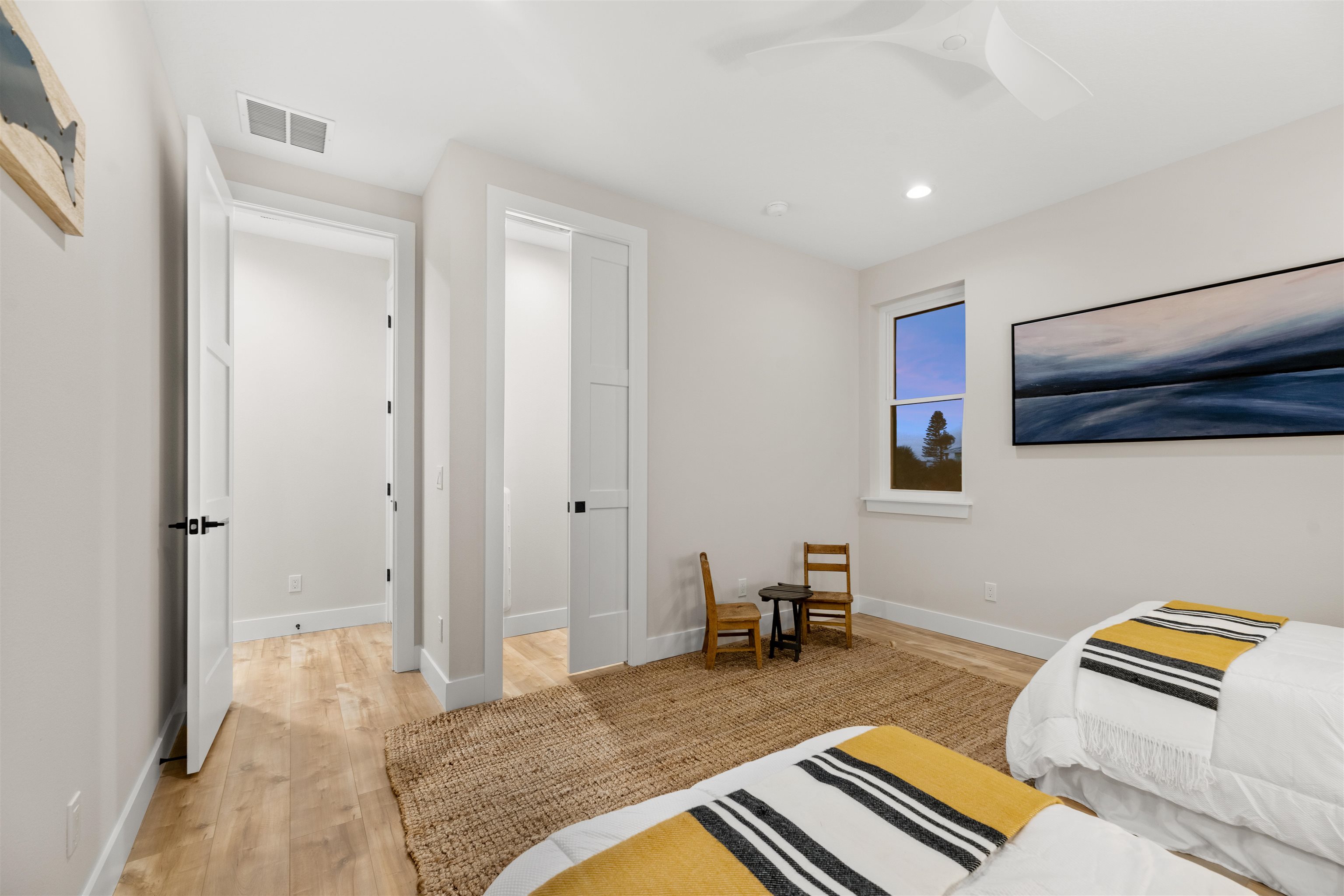 2549 Palm Avenue Flagler Beach, FL 32136 - Photo 54 of 65 a bedroom with a bed and furniture