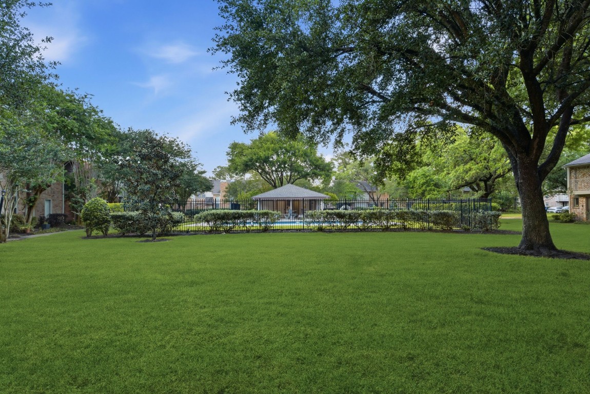 727 Bunker Hill Road, Unit 34 Houston, TX 77024 - Photo 48 of 50 View from Front Door- Lush greenery views
